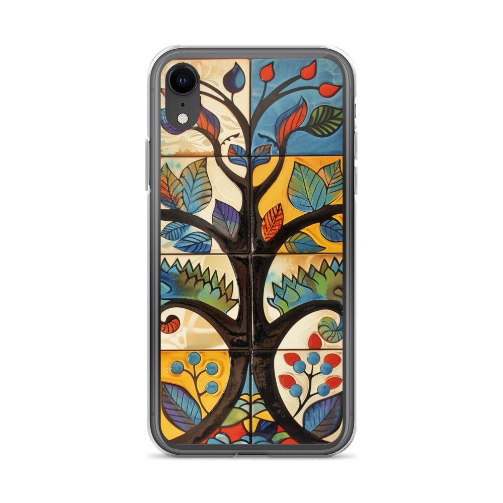 iPhone Case Colorful Tile Tree