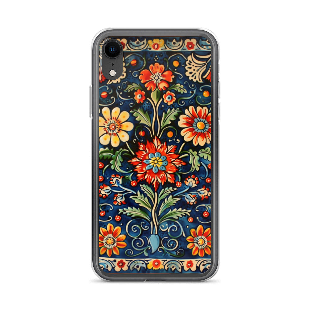 iPhone Case Colorful Flowers Boleslawiec Pottery Tile
