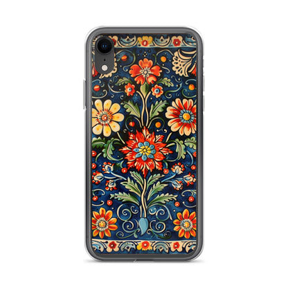 iPhone Case Colorful Flowers Boleslawiec Pottery Tile