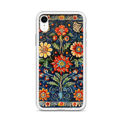 iPhone Case Colorful Flowers Boleslawiec Pottery Tile
