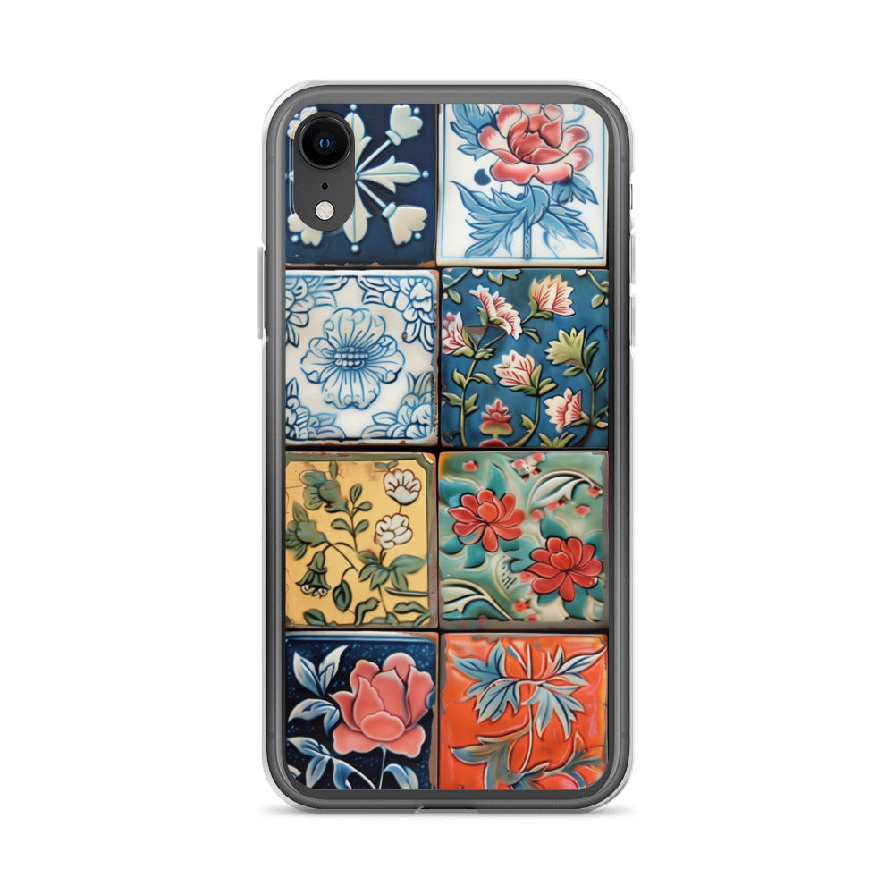 iPhone Case Colorful Majolilca Tiles