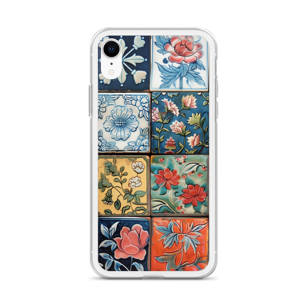 iPhone Case Colorful Majolilca Tiles