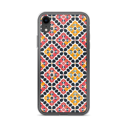 iPhone Case Colorful Spanish Quatrefoil Pattern