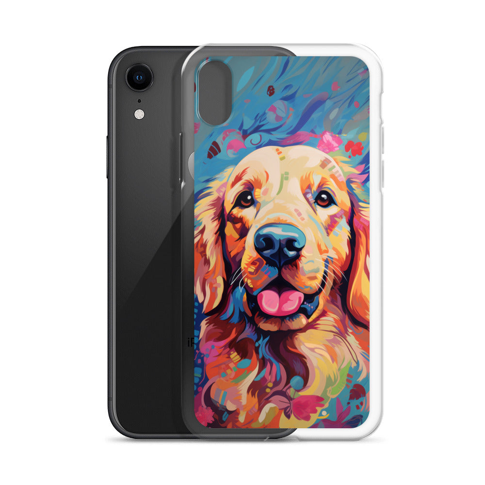 iPhone Case Painted Golden Retriever