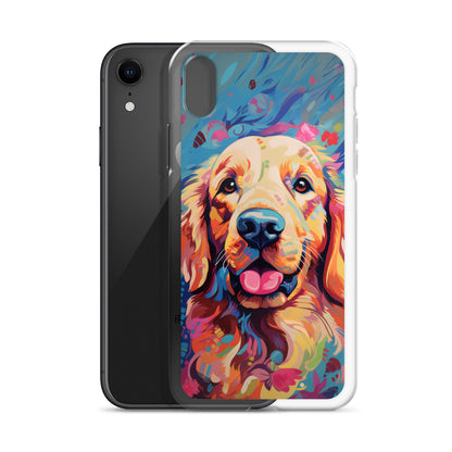 iPhone Case Painted Golden Retriever