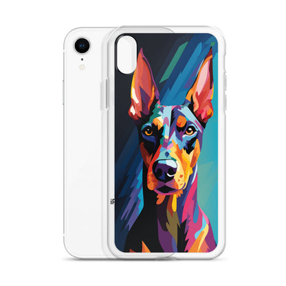 iPhone Case Painted Doberman Pinscher