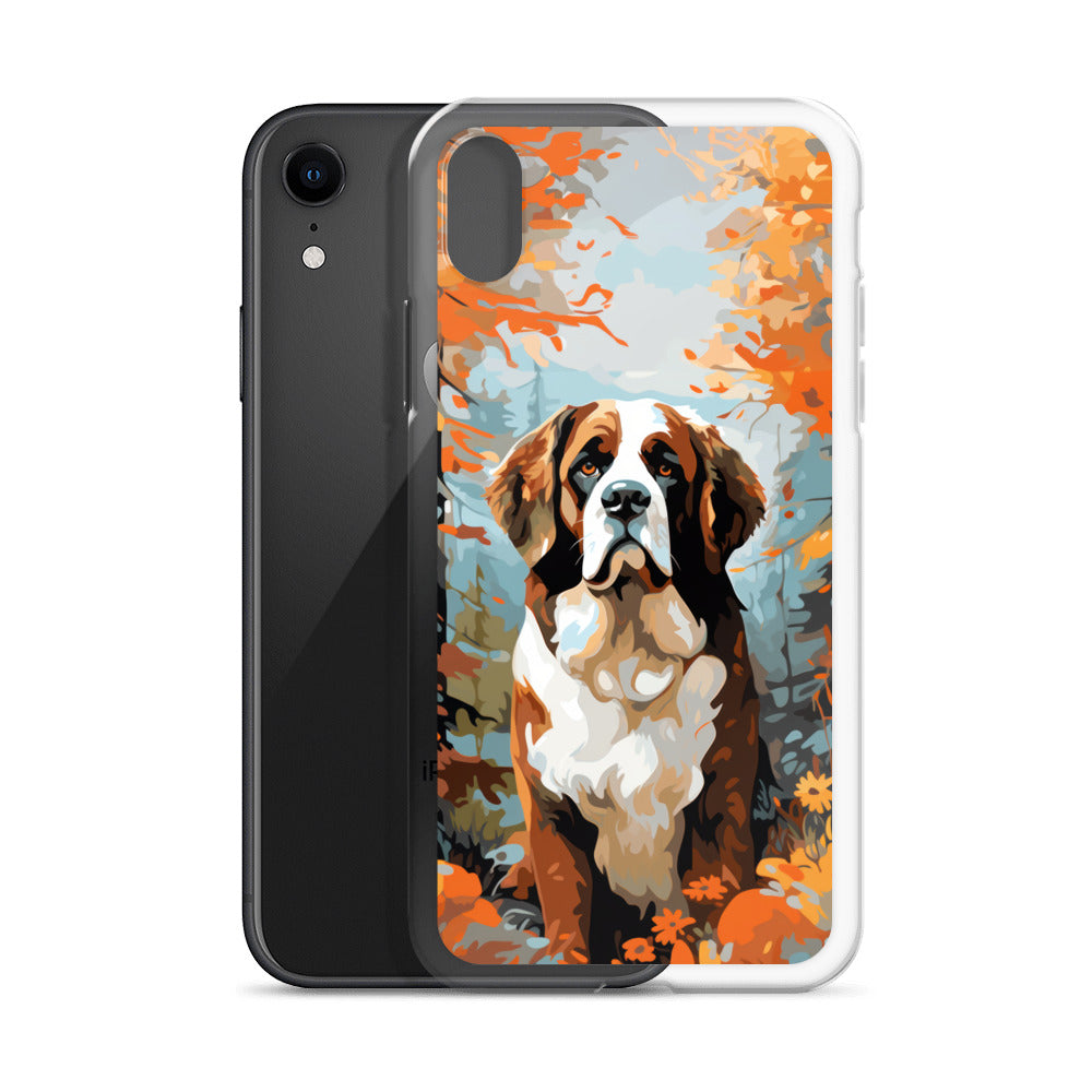 iPhone Case Painted St. Bernard
