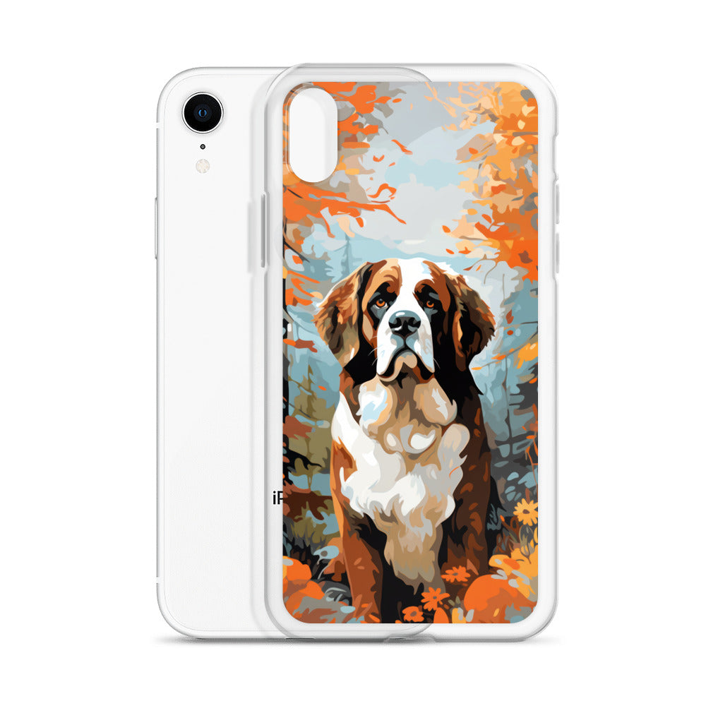 iPhone Case Painted St. Bernard
