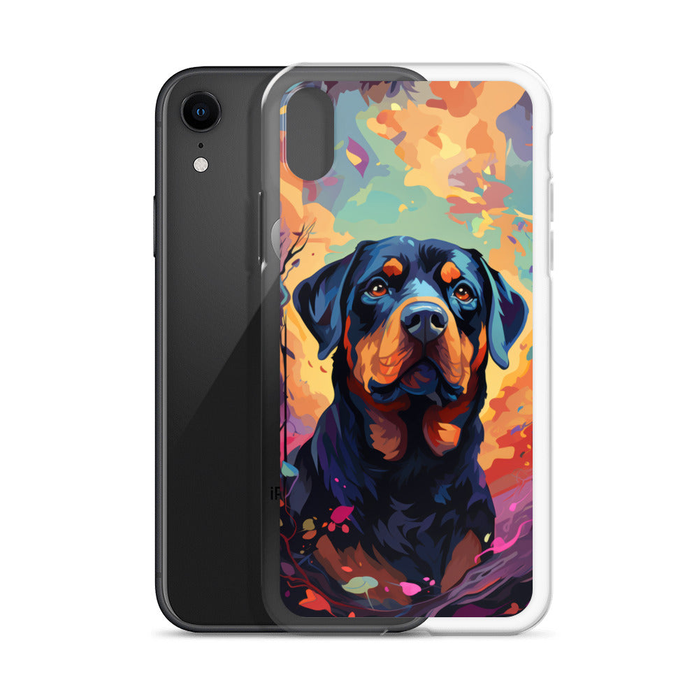 iPhone Case Painted Rottweiler