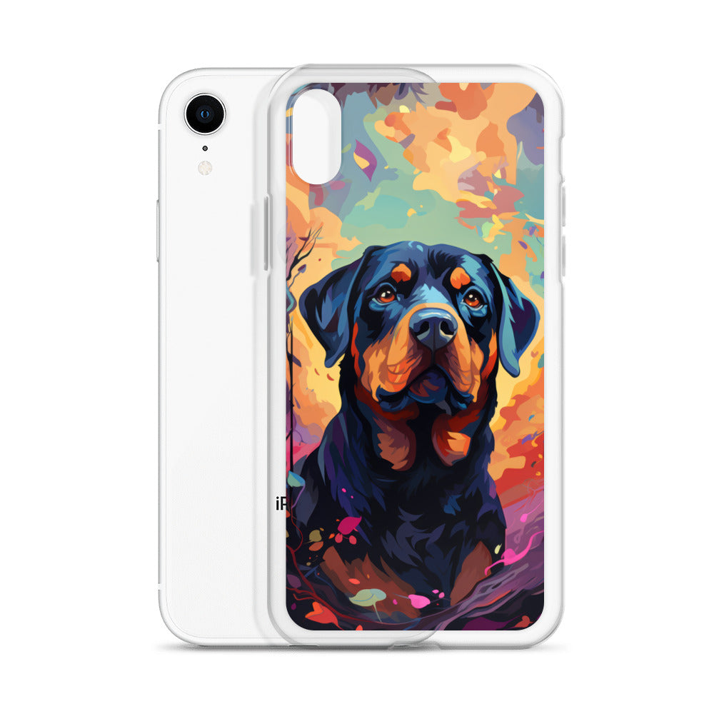 iPhone Case Painted Rottweiler