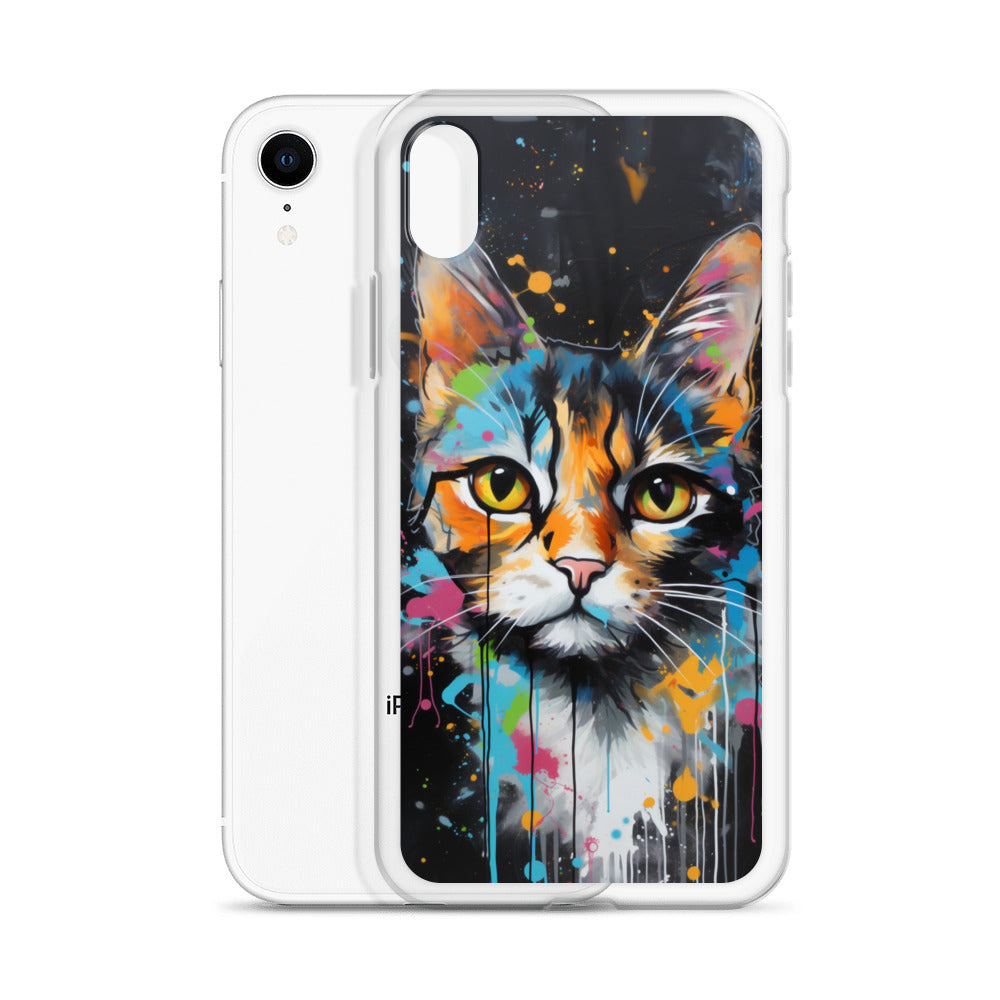 Graffiti Calico Cat iPhone Case