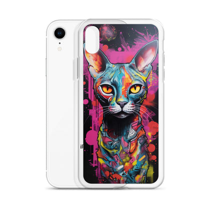 Graffiti Sphynx Cat #2 iPhone Case