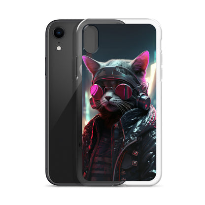 Cyberpunk Kitty Cat iPhone Case