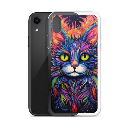 Psychedelic Cat iPhone Case