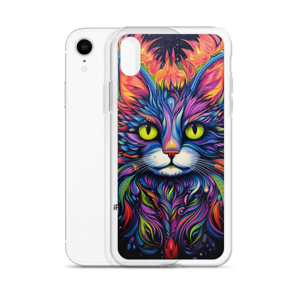 Psychedelic Cat iPhone Case