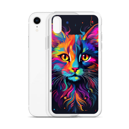 Day Glo Cat iPhone Case