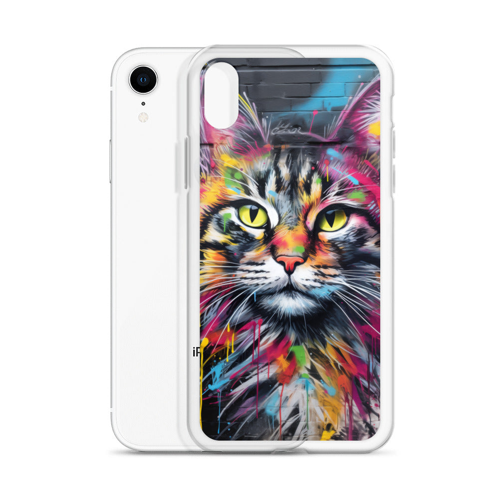 Graffiti Cat iPhone Case