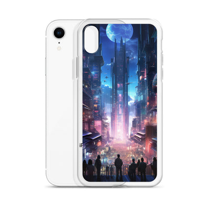 Cyberpunk Cityscape iPhone Case