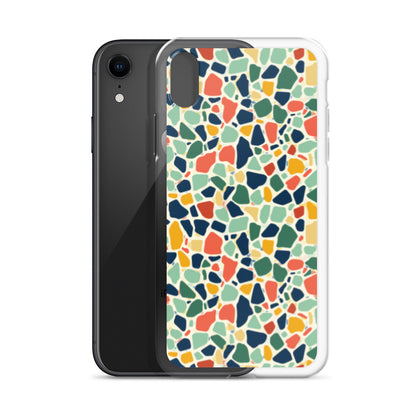 iPhone Case Colorful Retro Terrazzo Tile