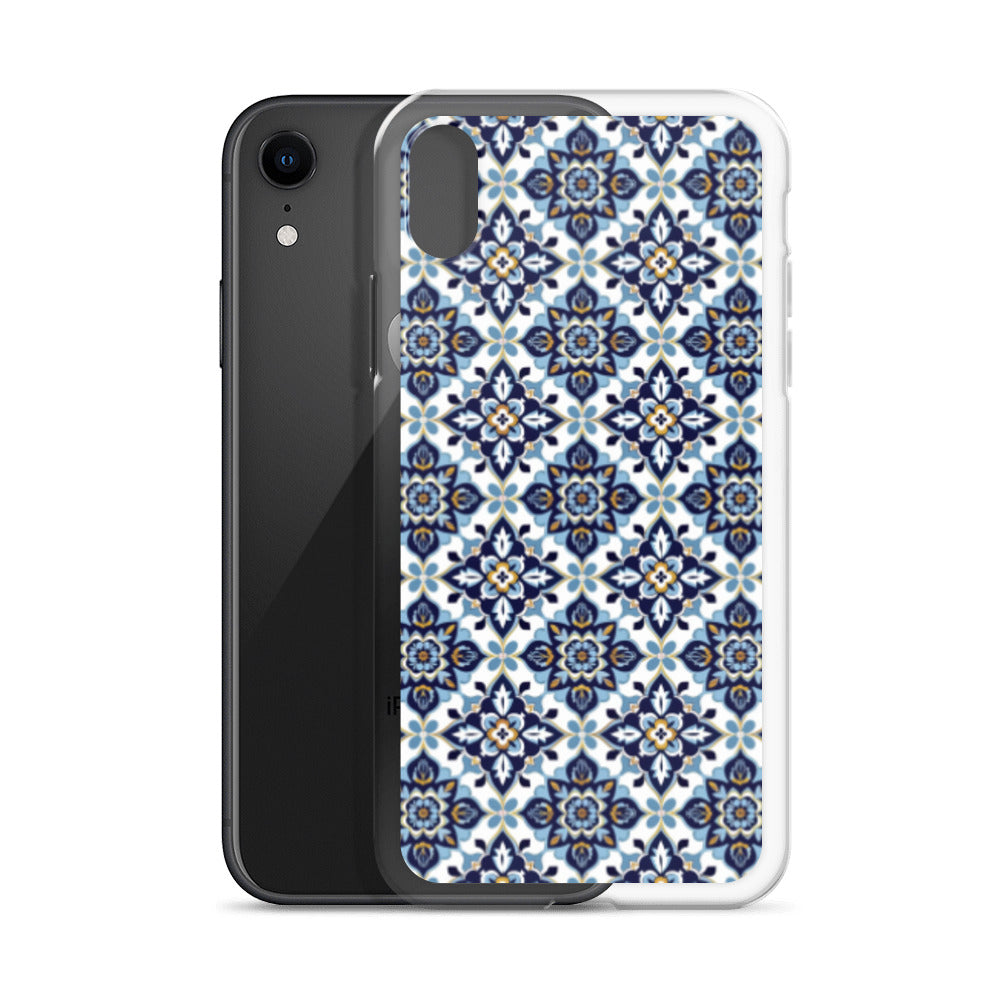 iPhone Case Classic Encaustic Tile Blue