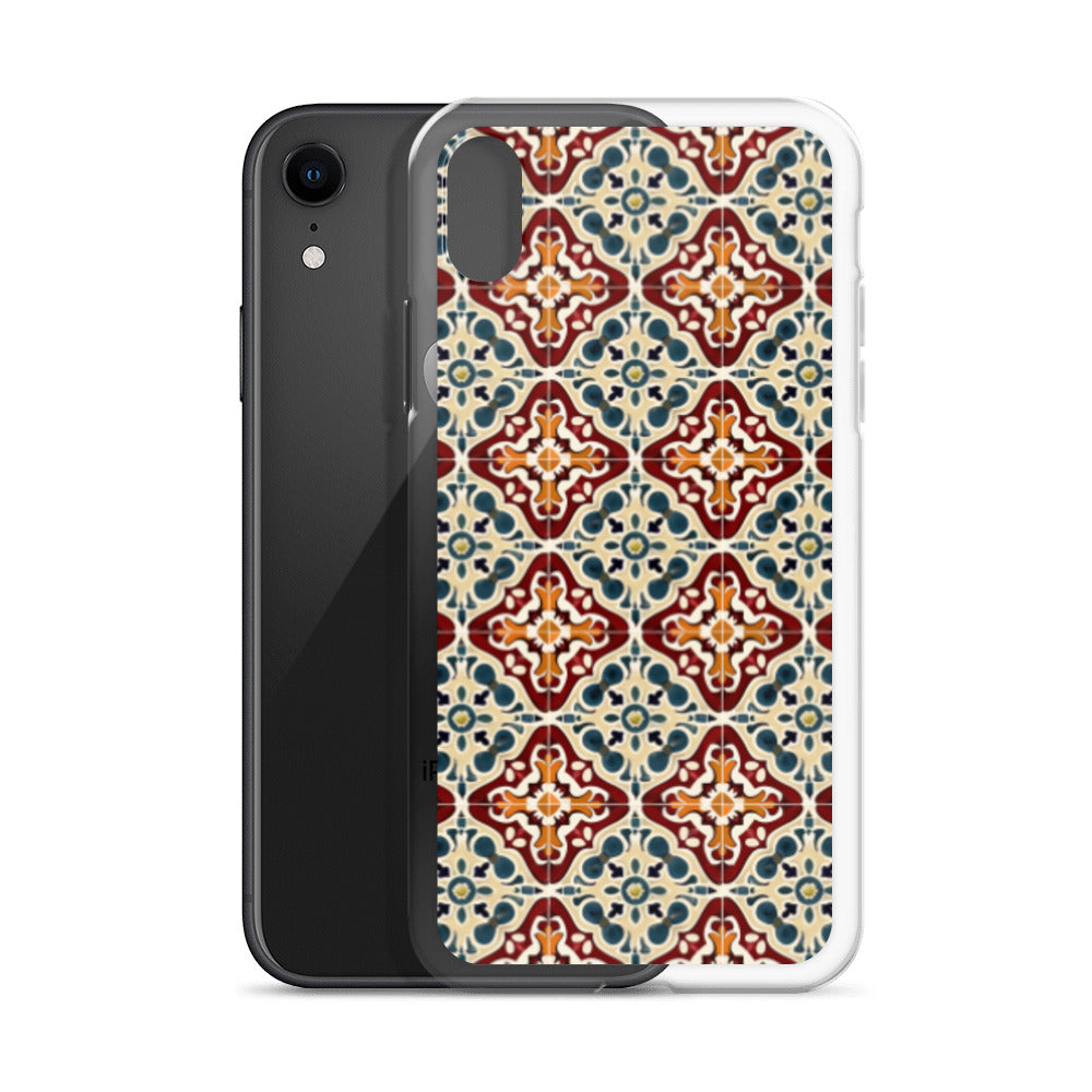 iPhone Case Classic Encaustic Tile Red
