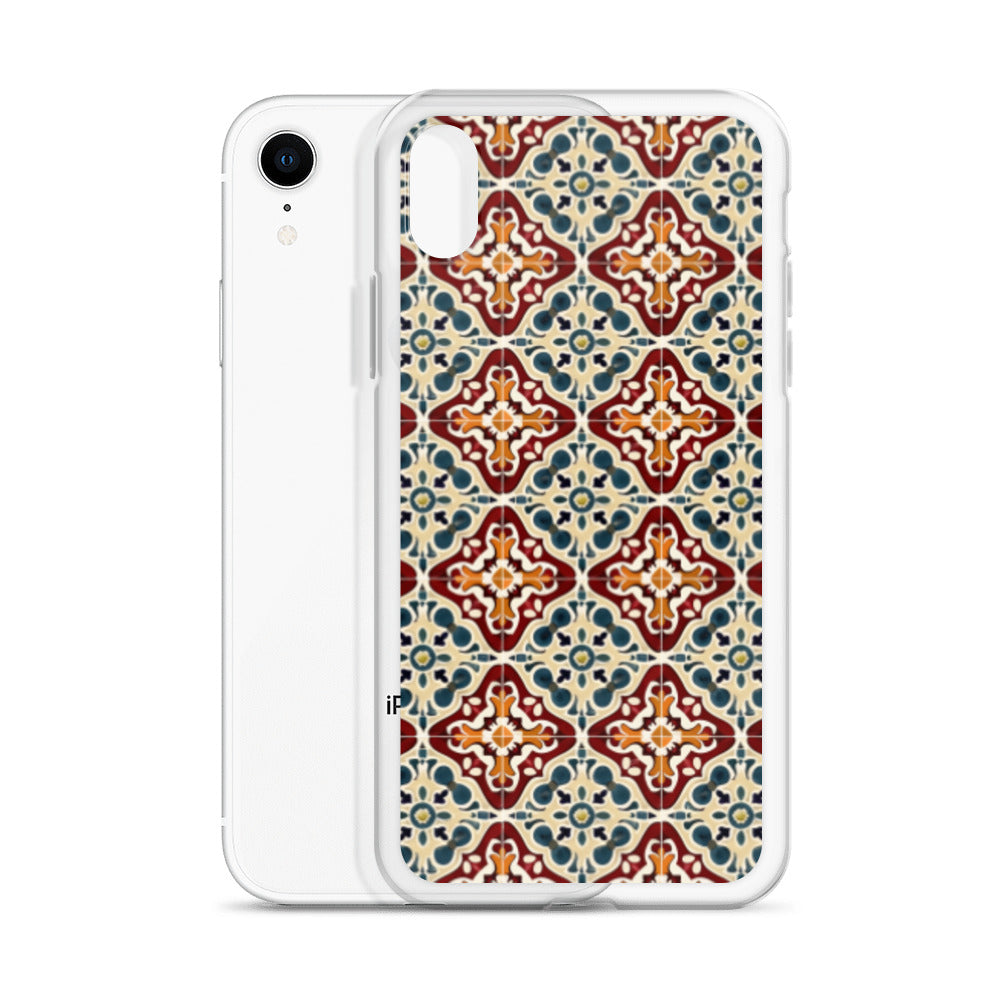 iPhone Case Classic Encaustic Tile Red