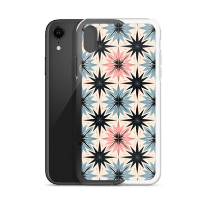 iPhone Case Pink and Blue Pastel Retro Stars