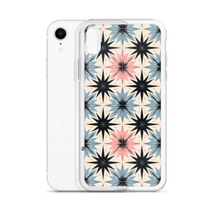 iPhone Case Pink and Blue Pastel Retro Stars
