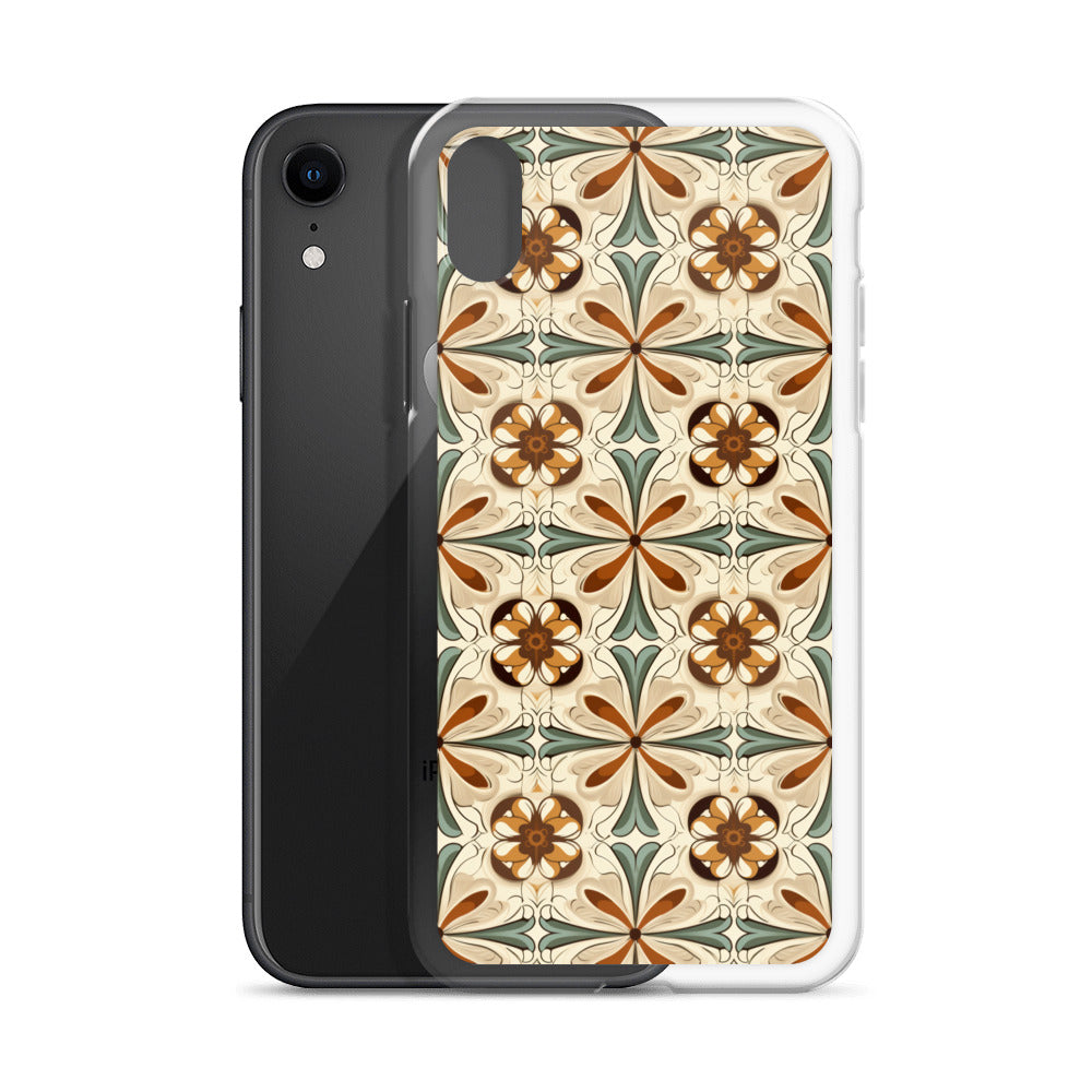 iPhone Case Ornate Leaves Tile