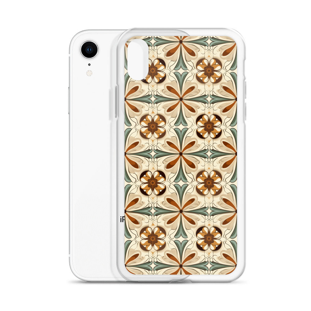 iPhone Case Ornate Leaves Tile