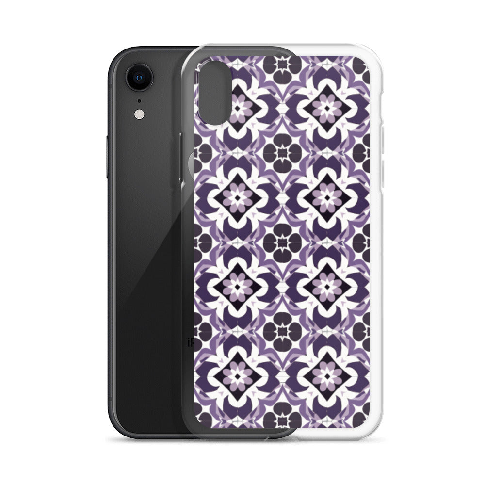 iPhone Case Purple Moroccan Style Tile
