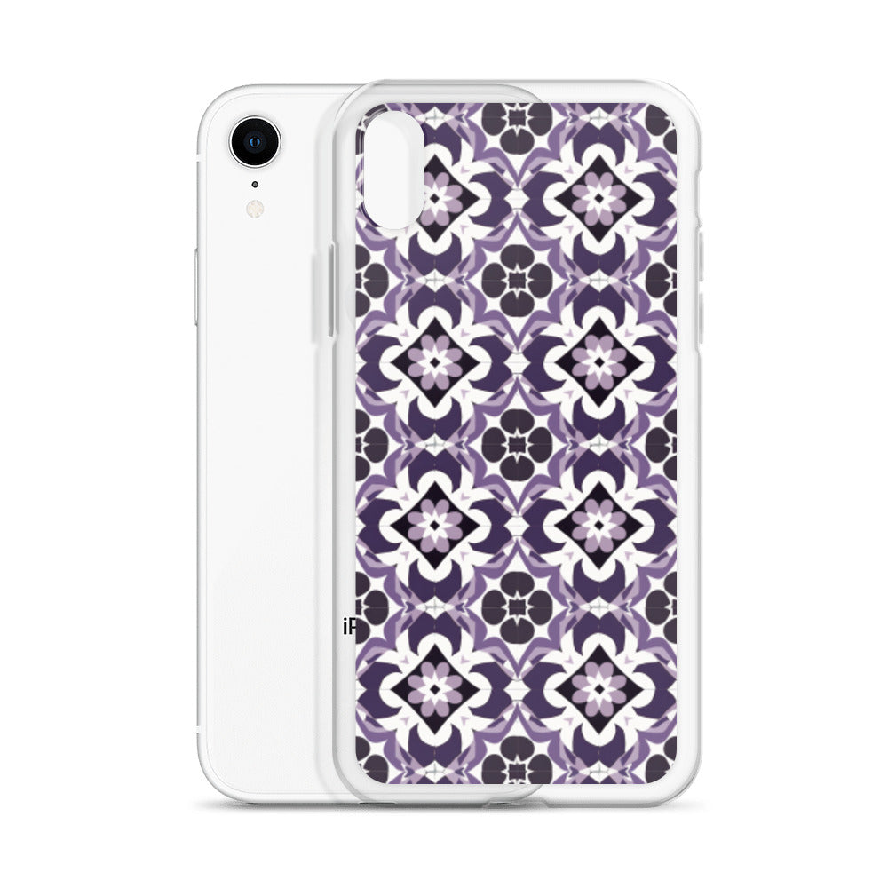 iPhone Case Purple Moroccan Style Tile