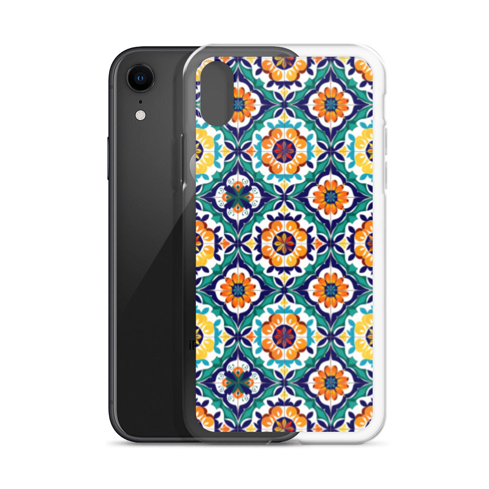 iPhone Case Talavera Tiles Green and Blue