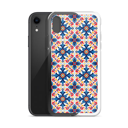 iPhone Case Talavera Tiles Blue and Red