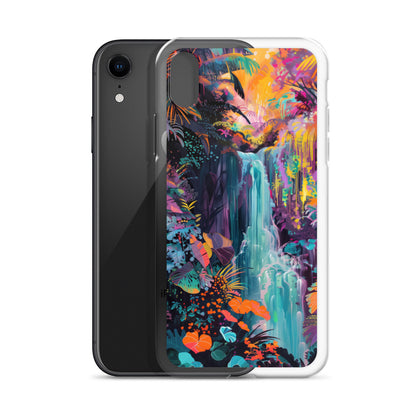 iPhone Case Vibrant Tropical Jungle Waterfall