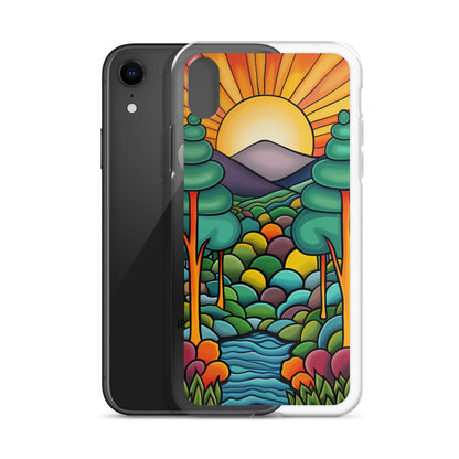 iPhone Case Arkley Sunrise over Mountains and Forest