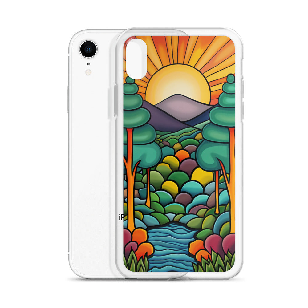 iPhone Case Arkley Sunrise over Mountains and Forest