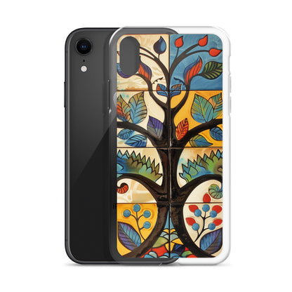 iPhone Case Colorful Tile Tree