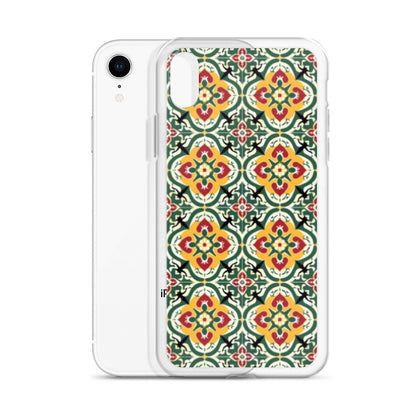 iPhone Case Colorful Traditional Maltese Cement Tile Pattern