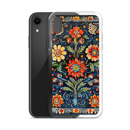 iPhone Case Colorful Flowers Boleslawiec Pottery Tile