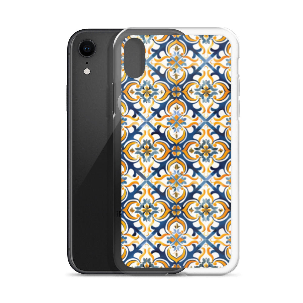 iPhone Case Colorful Spanish Tile Pattern