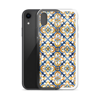 iPhone Case Colorful Spanish Tile Pattern