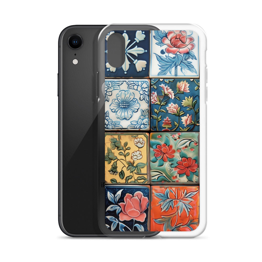 iPhone Case Colorful Majolilca Tiles