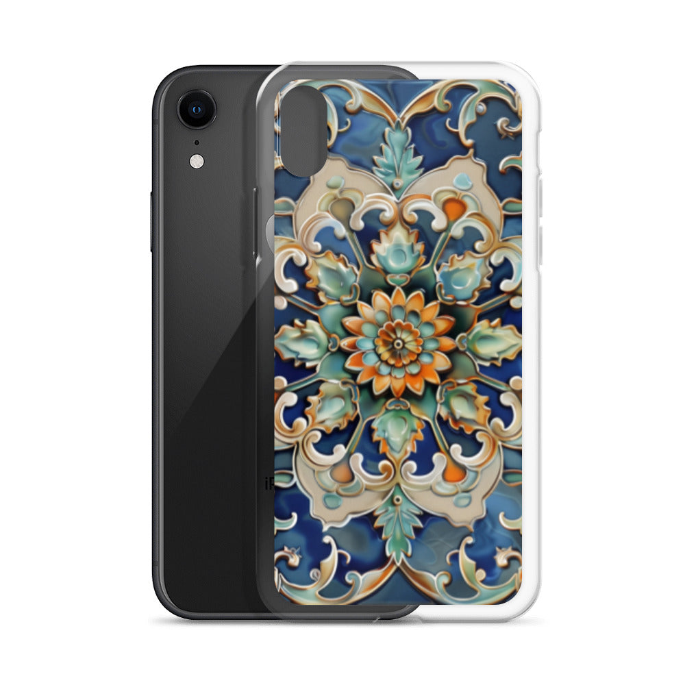 iPhone Case Malaysian Ceramic Tile Pattern