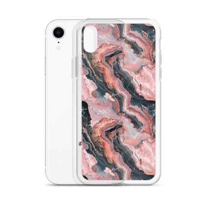 iPhone Case Pink Picasso Marble Pattern